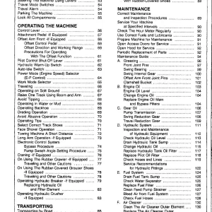 Hitachi Ex100-3 Ex100m-3 Excavator Operators Manual