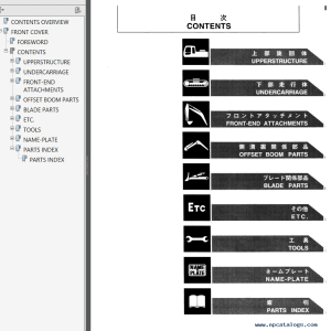 Hitachi Ex100-5 Series Excavator Parts Manual