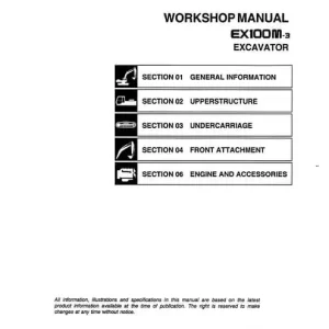 Hitachi Ex100 Ex100m Workshop Repair Manual