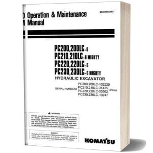 Komatsu PC230-6 Pc200lc-6 Hydraulic Excavator Repair Manual