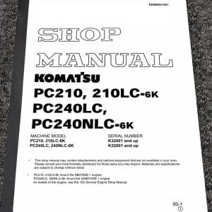 s-l1200 Komatsu PC240NLC-6K Hydraulic Excavator Service Repair