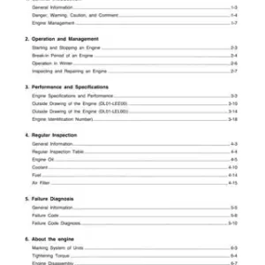 Doosan D18NAP Diesel Engine Service Manual