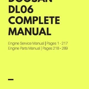 Doosan Diesel Engine DL06 Operation & Maintenance Manual