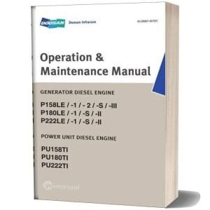 Doosan P158LE, P180LE, P222LE, PU158TI Diesel Engine Operation & Maintenance Manual