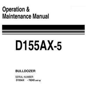 Komatsu D155AX-5 Bulldozer Workshop Service Repair Manual