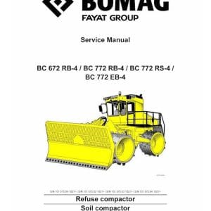 BOMAG Refuse 672 Rb Bc 672 Rs 772 Rb manual