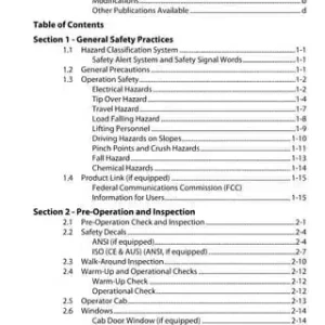 Caterpillar Cat TH255 Operator Manual