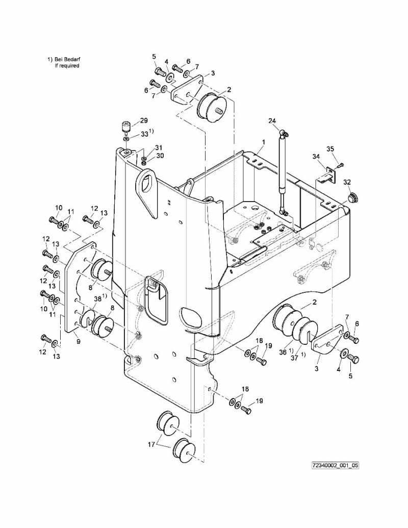 Bomag BW1050 T Trench Service Parts Manual