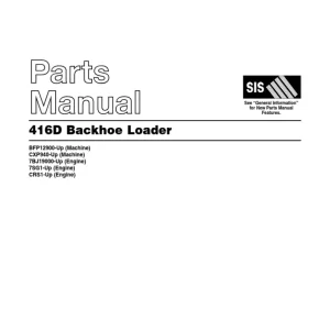 Caterpillar Cat 416D Backhoe Loader Parts Manual