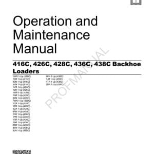 Cat Caterpillar 416C, 436c Operation and Maintenance Manual