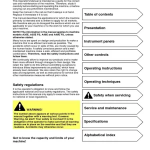 Volvo A40e OPERATOR MAINTENANCE Manual