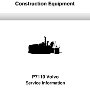 Volvo P7110 Tracked Paver Service Manual Volvo P7110 Tracked Paver Service Manual
