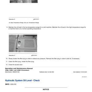 Caterpillar 320B 320B L Track Excavator Service Manual