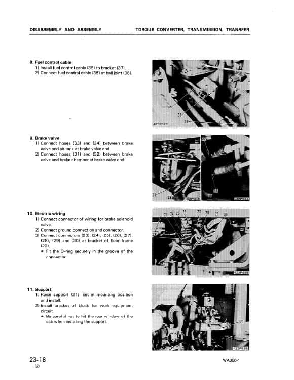 Komatsu WA350-1 Service Repair Manual