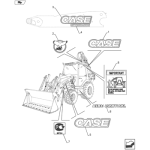 Case 580n Tier 3 Tractor Loader Backhoe Parts Manual