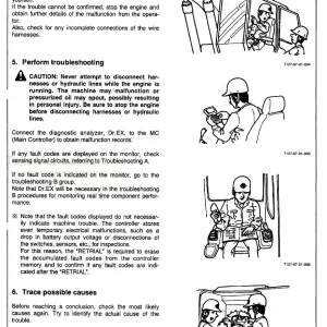 Hitachi EX215 Troubleshooting Manual
