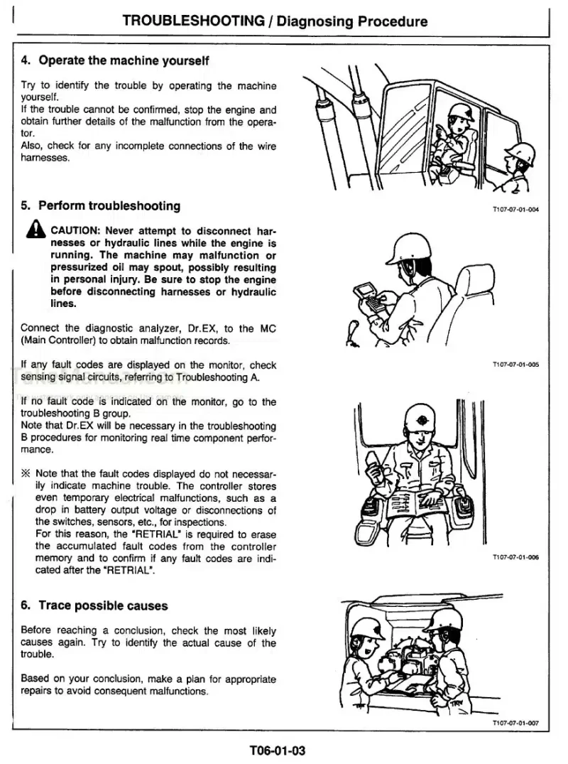 Hitachi EX215 Troubleshooting Manual