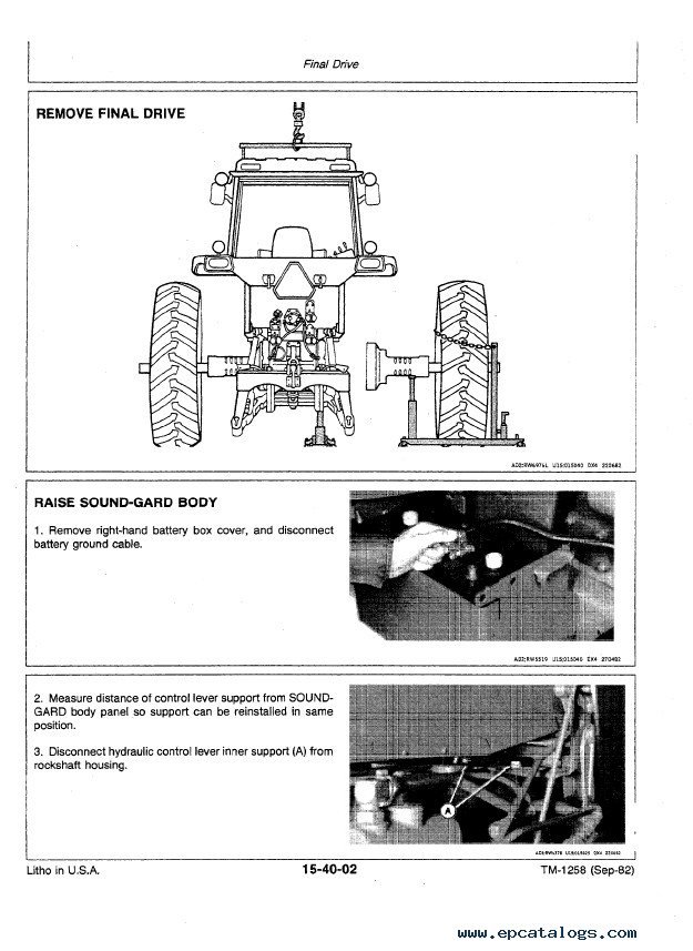 John Deere 4650 4850 Workshop Service Manual