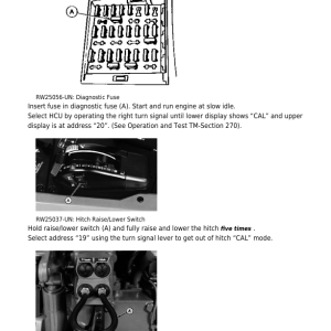 John Deere Technical 7600 7700 7800 Diagnostic Test manual