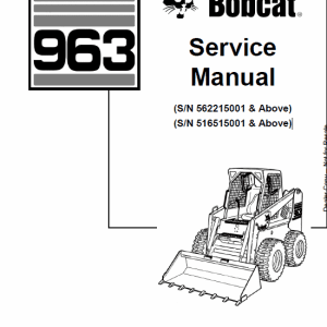 Bobcat 963 Service Repair Manual Bobcat 963 Service Repair Manual
