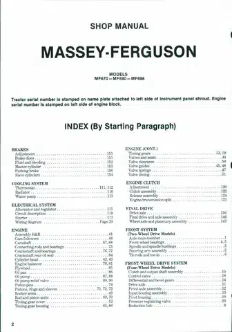 2-Massey Ferguson MF5460 MF5465 MF5470 MF5460 Service Manual Massey Ferguson MF5460 MF5465 MF5470 MF5460 Service Manual