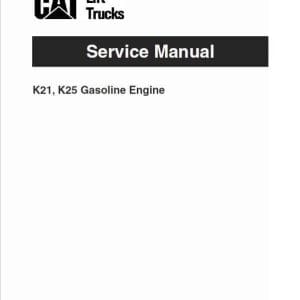 Caterpillar Gc20N Gc25N Gc28N Gc30N Gc33N Forklift Trucks Repair Manual