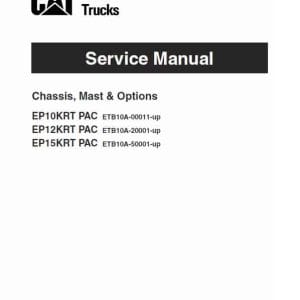 Caterpillar Ep10Krt Ep12Krt Ep15Krt Forklift Lift Repair Manual