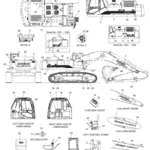 Daewoo Doosan Solar 500lc-v Excavator Parts Catalog Manual