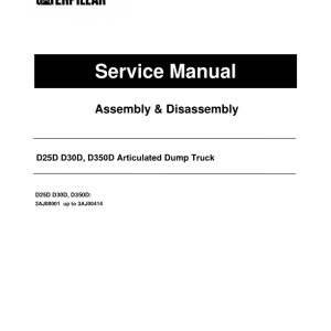 Caterpillar D25D D30D TRUCK Service Repair Manual Caterpillar D25D D30D TRUCK Service Repair Manual