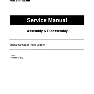 Caterpillar Cat 299D2 Service Repair Manual