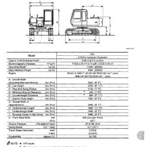 Hitachi EX120-3 Excavator Service Repair Manual