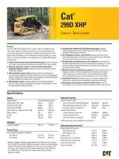 Caterpillar Cat 299D XHP TRACK LOADER Service Manual Caterpillar Cat 299D XHP TRACK LOADER Service Manual