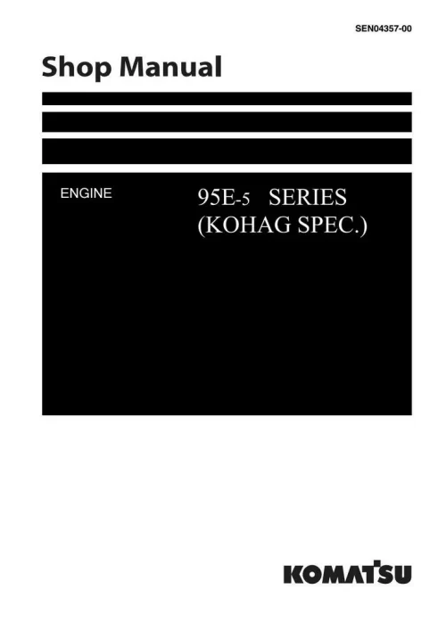 Komatsu 95e-5 Series Diesel Engine Service Manual