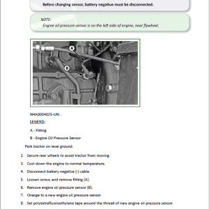 John Deere 3025D 3043D Tractors Technical Manual