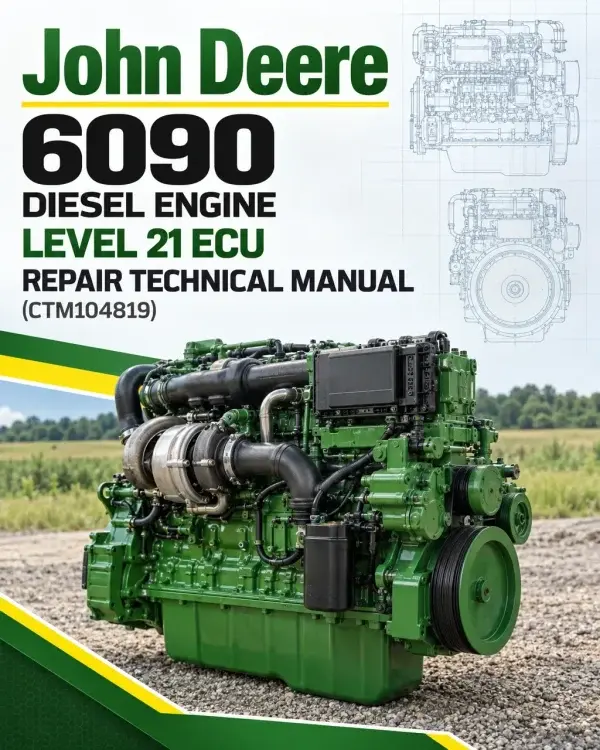 John Deere 6090 Diesel Engine Level 21 ECU Repair Service Manual