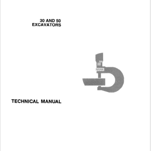 John Deere 30, 50 Excavator Service Manual