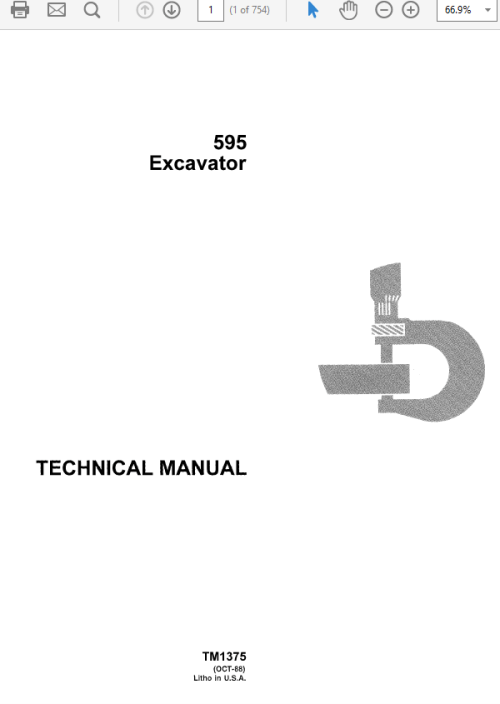 John Deere 595 Excavator Service Manual TM1375 John Deere 595 Excavator Service Manual TM1375