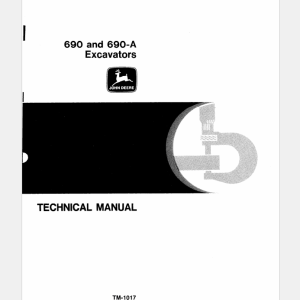 John Deere 690, 690A Excavator Service Manual