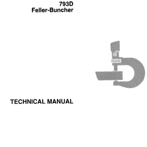 John Deere 793D Feller Buncher Service Manual