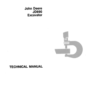 John Deere 890 Excavator Service Manual