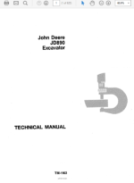 John Deere 890 Excavator Service Manual