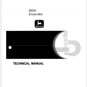 John Deere 890A Excavator Service Manual