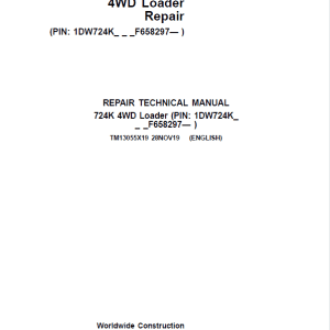 John Deere 724K 4WD Loader Service Manual