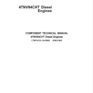 John Deere 4TNV94CHT Diesel Engine Component Technical Manual