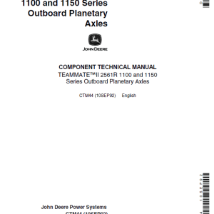 1-12 John Deere TeamMate II 2561R, 1100, 1150