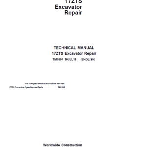 John Deere 17ZTS Excavato