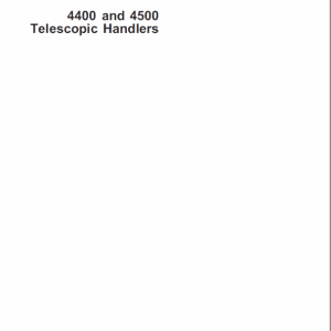 John Deere 4400 and 4500 Telescopic Handlers Service Manual