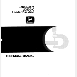 John Deere 500C Loader Backhoe Service Manual