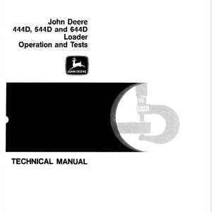 John Deere 444D, 544D and 644D Loader Technical Manual