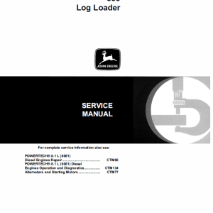 John Deere 535 Log Loader Repair Technical Manual